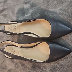 Vince Camuto navy slingback heels